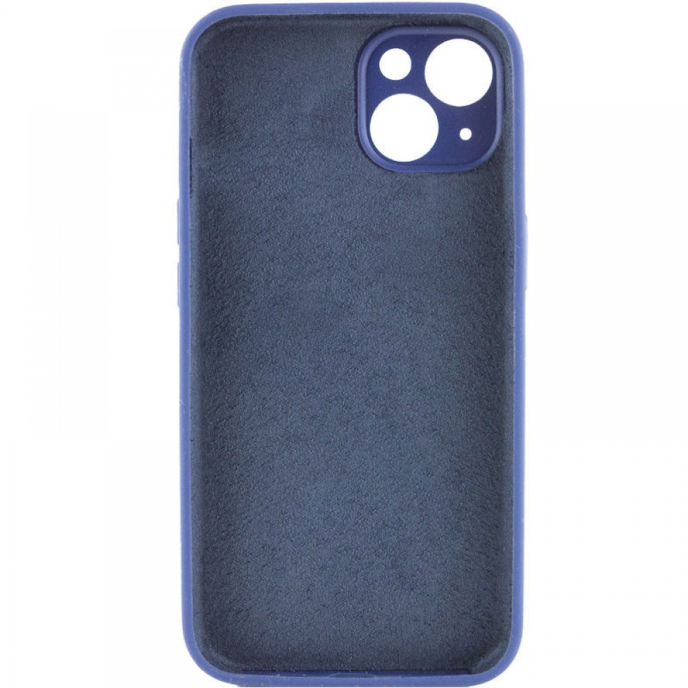 Чохол Silicone Case Full Camera Protective (AA) NO LOGO для Apple iPhone 15 (6.1") Синій / Deep navy