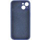 Чохол Silicone Case Full Camera Protective (AA) NO LOGO для Apple iPhone 15 (6.1") Синій / Deep navy