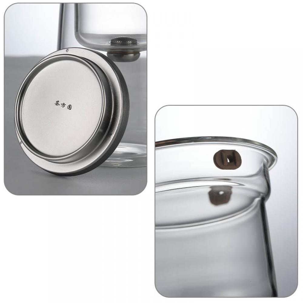 Чайник для заварювання TeaPot D-11 Fangyuan 800ml Gray handle