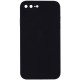 Чохол Silicone Case Square Full Camera Protective (AA) NOLOGO для Apple iPhone 7 plus/8 plus (5.5") Чорний / Black