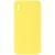 Silicone Case Square Full Camera Protective (AA) NOLOGO для Apple iPhone XS Max (6.5") Жовтий / Yellow