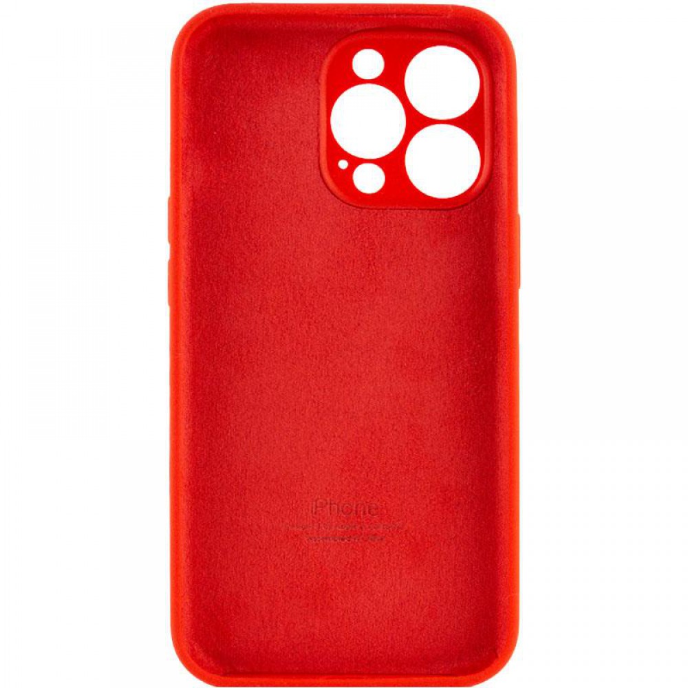 Чохол Silicone Case Full Camera Protective (AA) для Apple iPhone 14 Pro (6.1") Червоний / Red