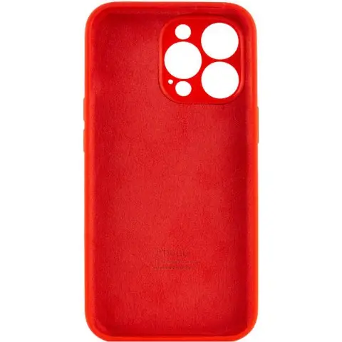 Чохол Silicone Case Full Camera Protective (AA) для Apple iPhone 14 Pro (6.1") Червоний / Red