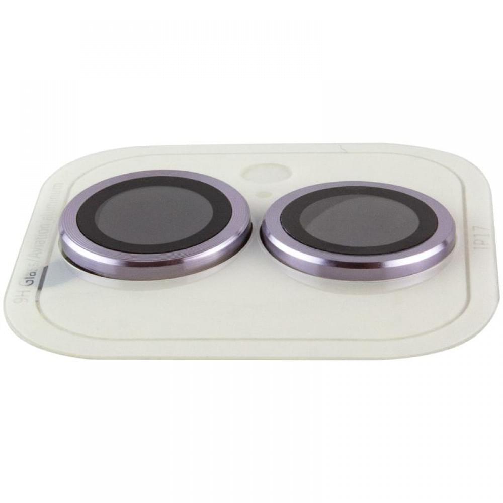 Захисне скло Metal Classic на камеру (у упак.) для Apple iPhone 17 (6.3") Фіолетовий / Light Purple