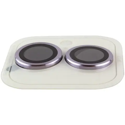 Захисне скло Metal Classic на камеру (у упак.) для Apple iPhone 17 (6.3") Фіолетовий / Light Purple