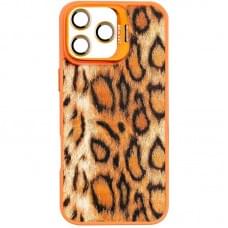 Чохол TPU+PC Wild Leopard with MagSafe and Lens для Apple iPhone 15 Pro (6.1") Orange