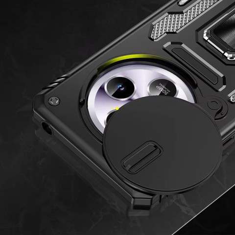 Ударостійкий чохол Camshield Army Ring для Xiaomi Redmi 14C / A4 / Poco C75 Чорний / Black