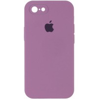 Чохол Silicone Case Square Full Camera Protective (AA) для Apple iPhone 7/8/SE (2020) (4.7") Ліловий / Lilac Pride