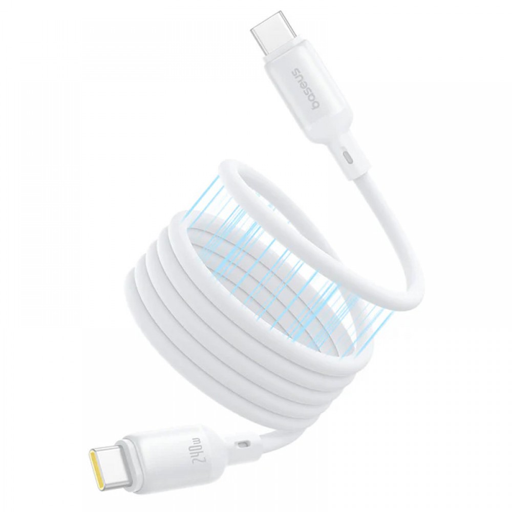 Дата кабель Baseus PicoGo Magnetic Liquid Silicone Type-C to Type-C 240W (1m) (P10376800)