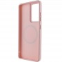 TPU чохол Bonbon Metal Style with MagSafe для Samsung Galaxy S23 Ultra Рожевий / Light Pink