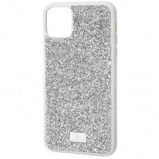 TPU чохол Bling World Rock Diamond для Apple iPhone 15 Pro (6.1") Срібний