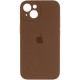 Чохол Silicone Case Full Camera Protective (AA) для Apple iPhone 14 (6.1") Коричневий / Brown