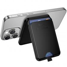 Кардхолдер магнітний Hoco E91I Tiger з трекером 120 mAh Black