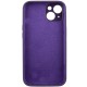 Чохол Silicone Case Full Camera Protective (AA) для Apple iPhone 13 (6.1") Фіолетовий / Elderberry
