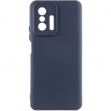 Чохол Silicone Cover Lakshmi Full Camera (AA) для Xiaomi 11T / 11T Pro Синій / Midnight Blue
