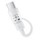 Дата кабель Baseus Gem Fast Charging Type-C to Type-C 100W (2m) (P10373000111-01) Moon White Дата кабель Baseus Gem Fast Charging Type-C to Type-C 100W (2m) (P10373000111-01) Moon White