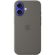 Чохол Silicone case (AAA) full with Magsafe and Animation для Apple iPhone 16 Plus (6.7") Stone Grey