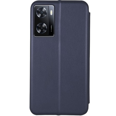 Шкіряний чохол-книжка Classy для Oppo A57s / A77s Темно-синій