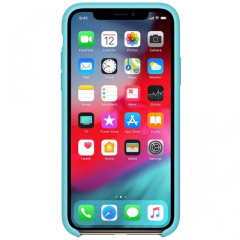 Чохол Silicone Case without Logo (AA) для Apple iPhone 11 Pro (5.8") Блакитний / Ice Blue