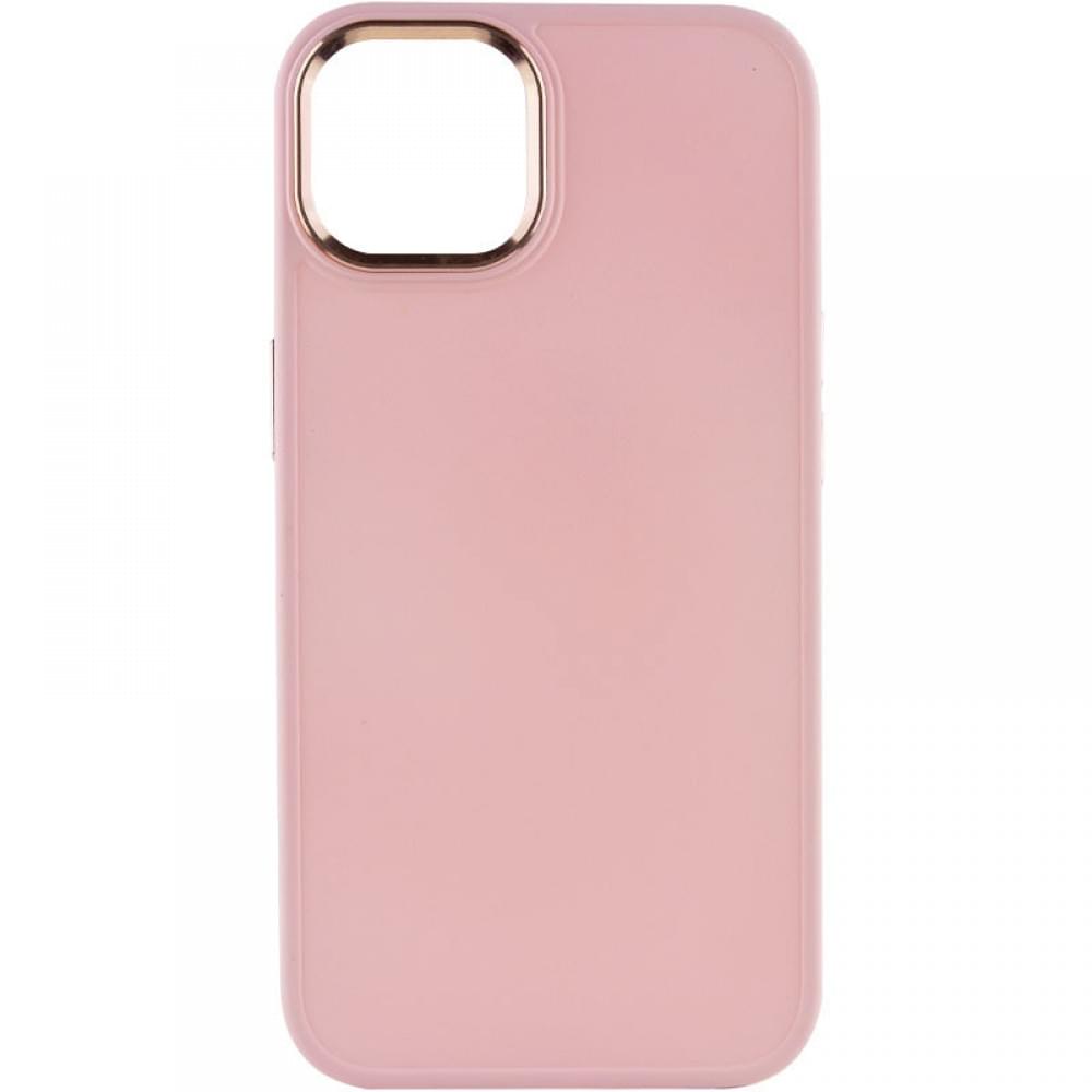 TPU чохол Bonbon Metal Style для Apple iPhone 12 Pro Max (6.7") Рожевий / Light pink