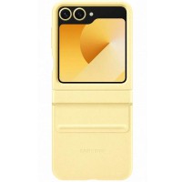 Шкіряний чохол Leather Case (AAA) для Samsung Galaxy Z Flip6 Yellow
