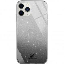TPU+Glass чохол Swarovski для Apple iPhone 11 Pro (5.8") Чорний