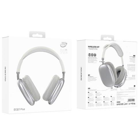 Накладні бездротові навушники Borofone BO22 Plus Elegant Silver