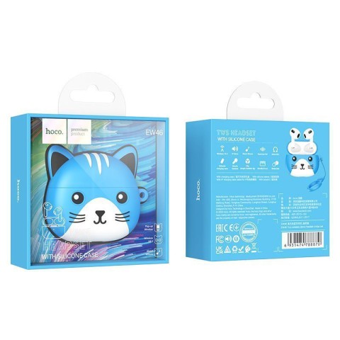 Бездротові TWS навушники Hoco EW46 Cat Face Case Dodge Cat