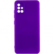 Чохол TPU GETMAN Liquid Silk Full Camera для Samsung Galaxy A51 Фіолетовий / Ultra Violet