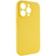 Чохол Silicone Case Full Camera Protective (AA) NO LOGO для Apple iPhone 13 Pro (6.1") Жовтий / Yellow
