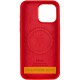 Чохол Silicone Case (AA) Logo with MagSafe для Apple iPhone 17 Pro Max (6.9") Червоний / Red