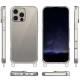 Чохол TPU Transparent with Straps для Apple iPhone 12 Pro Max (6.7") Clay
