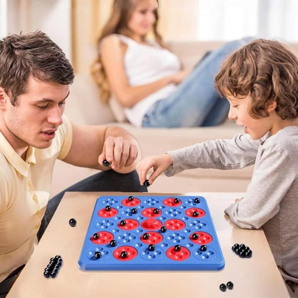 Настільна інтерактивна гра Ummi ME-194 Magnetic Chess Game 5 in a Row Blue