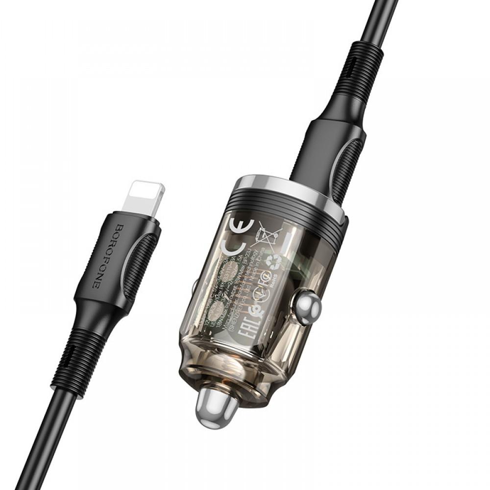 АЗУ Borofone BZ29A Talented PD36W+QC3.0 (1C1A) + Type-C to Lightning