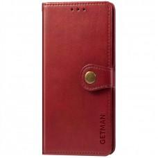 Шкіряний чохол книжка GETMAN Gallant (PU) для Xiaomi Mi 11 Червоний