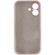 Чохол Silicone Case Full Camera Protective (AA) для Apple iPhone 16 (6.1") Сірий / Lavender