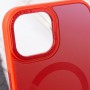 Чохол TPU+Glass Sapphire Midnight Open Camera with MagSafe для Apple iPhone 15 Plus (6.7") Червоний / Red