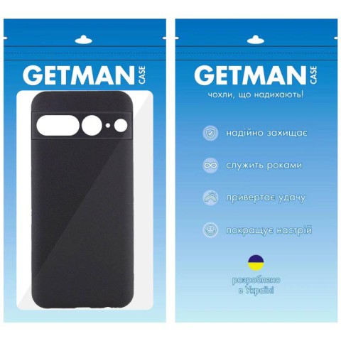 Чохол TPU GETMAN Liquid Silk Full Camera для Google Pixel 7 Pro Чорний / Black
