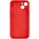 Чохол Silicone Case Full Camera Protective (AA) NO LOGO для Apple iPhone 14 (6.1") Червоний / Red