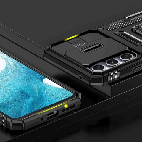 Ударостійкий чохол Camshield Army Ring для Samsung Galaxy S25 FE Чорний / Black