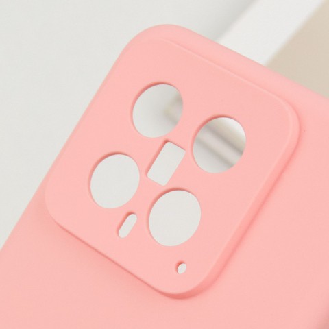 Чохол Silicone Cover Lakshmi Full Camera (AA) для Xiaomi 14 Рожевий / Pink
