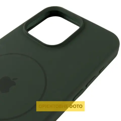 Чохол Silicone Case Full Protective (AA) V2 with MagSafe для Apple iPhone 16 (6.1") Зелений / Cyprus Green