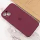 Чохол Silicone Case Full Camera Protective (AA) для Apple iPhone 15 (6.1") Бордовий / Plum