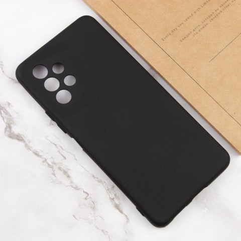 Чохол Silicone Cover Lakshmi Full Camera (AAA) для Samsung Galaxy A32 4G Чорний / Black