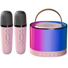 Караоке Мікрофон-колонка K52 + один мікрофон Pink Караоке Мікрофон-колонка K52 + один мікрофон Pink