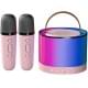 Караоке Мікрофон-колонка K52 + один мікрофон Pink