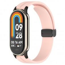 Ремінець Line Magnetic для Xiaomi Mi Band 9/8 Рожевий / Pink
