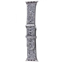 Ремінець Bling World Rock Diamond для Apple Watch 42(ser.1-3)/44/45/46/49mm Срібний