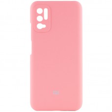 Чохол Silicone Cover Full Camera (AAA) для Xiaomi Redmi Note 10 5G / Poco M3 Pro Рожевий / Light pink