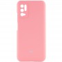 Чохол Silicone Cover Full Camera (AAA) для Xiaomi Redmi Note 10 5G / Poco M3 Pro Рожевий / Light pink